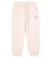 [Dolce & Gabbana Kids] Dolce & Gabbana Kids DG sequined cotton sweatpants Y 14 pink