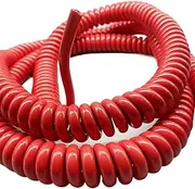 Coiled Extension Cord, Large Machine Equipment Spring Curve Wire Automobile Sensor Cable Long Telescopic(Stretch 1 Meter)
