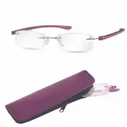 +1.5 Eschenbach Reading Glasses, Ready-Made Readers Purple Frame Lightweight