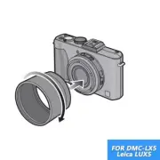 Metal Lens Filter Adapter for Panasonic DMC-LX5, Leica D-Lux 5 to 52mm