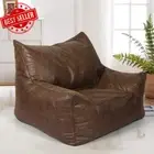 Bean Bag Chair Cover PU Indoor Home Game Lounger Seat Lazy Sofa Classic Sofa Cha