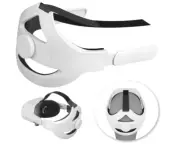 ESIMEN Adjustable Head Elite Strap for Oculus Quest 2 Headband WHITE