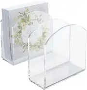 Napkin Holder, 2 Pack Clear Acrylic Holder for Table,Tissue 2pcs
