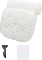 Bath Pillow, Relaxing Bath Pillows for Tub Neck and Back Support, Luxury Bathtub Pillow Headrest Cushion, Helps Support Head, Back, Shoulder and Neck, Fits All Bathtub, Hot Tub and Home Spa