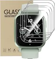Screen Protector for Garmin Venu Sq 2, 5 Pack 3D Curved Anti-Scratch HD Clear TPU Protective Film [NOT GLASS] Ultra Crystal Self-Healing Anti-Fingerprint Screen Protector