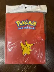 New Vintage Red Pokemon TCG Binder With Pikachu By ToySite