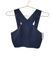 New MADEWELL 0 Black Sleeveless Zip Back Crop Top Women