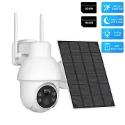 5MP Outdoor Solar Security Camera Battery Powered Wireless WiFi CCTV PTZ Camera