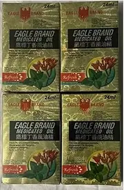 Bundle of 4 x Eagle Brand Medicated Oil 24 ml Refresh