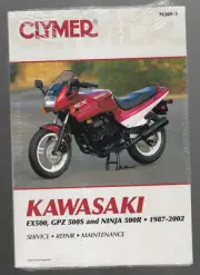 Kawasaki EX500, GPZ 500S, Ninja 500R Clymer Service Repair Manual 1987-2002