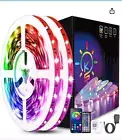 100 Ft LED Strip Lights Control Music Sync Color Changing & Remote Any Room NEW