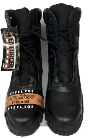 1995 BATES Steel Toe Military Men's Boots ~The GreatLakesBoots By Wolverine 10.5