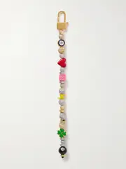 [Martha Calvo] Martha Calvo - Good Luck Gold- And Silver-tone, Crystal And Enamel Bag Charm - Multi - One size One size Multi