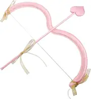 Abaodam 1 Set Set Cupid Accessories Cupid Arrow Prop Cupid Bow Arrow Prop Cupid Costume Bow Arrow Cupid Halloween Shooting Link Accessory Cupid Arrow and Bow Foam Cotton Pink