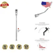 3/8 Inch Drive 12-Inch Flex Head Quick-Release Ratchet - Ultimate Precision Tool