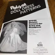 Poissot Doll Dress Pattern Dpp181 NEW Fits 19 Inch Doll