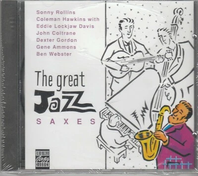 GREAT JAZZ SAXES - Various (Coltrane; Rollins; Gordon; Hawkins) NEW/SEALED