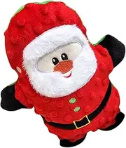 PENIKOKO Santa Claus Dog Durable Chew Plaything for Puppies Christmas Themed Squeaky Animal Convenient Training Aid Easy to Clean Store for Dogs