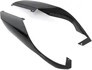 Motorcycle Wind Wing for Kawasaki ZX-25R ZX-4R ZX-4RR 2020-2025 Motorcycle Rear Tail Wing Rear Spoiler Aerodynamic Winglet Fairing Kit Motorcycle Winglets(Bright Black)