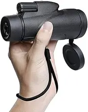 High Power Binoculars, Binoculars, 8x32 Binoculars, Waterproof Telescope, Twinkling Telescope, Telescope for Tent, Hunting, Travel, Outdoor Telescope, Black Monocular for Indoor/Outdoor