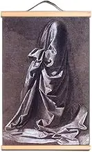 Standing Figure World Famous Vintage Oil Painting - Antique Hanging Canvas Print Art Scroll Painting - Living Room Wall Banner For Room Office Christ Church Gallery (60X90 CM)
