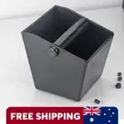 Anti-Slip Coffee Knock Box, Anti-Slip Grind/Ground Waste Bin Black