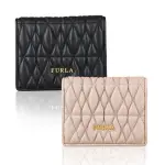 【FURLA】FURLA COMETA BIFOLD 金字LOGO牛皮4卡釦式短夾(兩色)