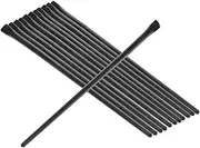Baluue 12pcs ， Small Beard Comb Eye Liner Brush Beauty Cosmetic Tool Black Eyeliner Makeup Tool