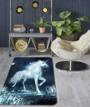 3D Starry Sky Unicorn G265 Animal Non Slip Rug Mat Elegant Photo Carpet Acmy