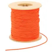 Elastic Cord, 2 mm Stretchy Elastic String 77 Yards Fluorescent Orange