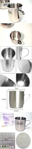 Linox 316附耳小口杯200cc 兒童茶杯水杯 漱口杯 不銹鋼小鋼杯 台灣製造【SV8508】BO雜貨
