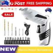 Precision Cordless Power Electric Drill Screwdriver Set Rechargeable Bits Tools