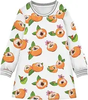 [Caihoyu] Girls' Long-Sleeved Dress Kids Pullover Christmas Outfit, Multicolor07, 4 Years