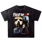 黑色 REQUIEM FRIDAY THE 13TH OVERSIZED T 恤 STONE WASH KAOS OVE