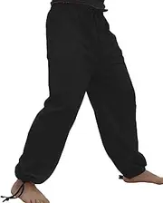 [RaanPahMuang] Brand Plain Summer Cotton Pullstring Waist and Ankle Pants