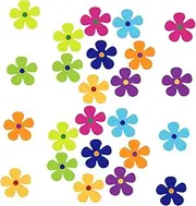 Toyvian 24Pcs Magnetic Flower Stickers for Fridge Vibrant Decorative Car Magnets Easy to Apply Remove Safe Material for Home Decor and Door Accents