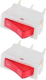 FUNOMOCYA 2 Pcs Water Dispenser Switch Electric Switch on Off Lighted Rocker Toggle Switch Electric Switch with Light Boat Toggle Switch Replacement Replacement Electrical Switch Plastic