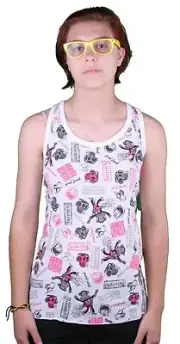 Paul Frank Julius Rock Out White Tank Top