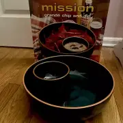 Over And Back Vintage Mission Grande Chip and Dip Bowl - salsa, Terracotta