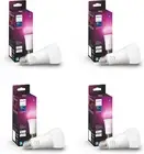 Smart 100W A21 LED Bulb - White and Color Ambiance Color-Changing Light - 4 Pack
