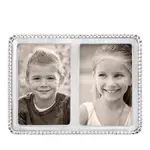 Mariposa Beaded Double 4 x 6 Frame