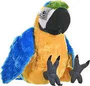 Wild Republic Macaw Parrot Plush, Stuffed Animal, Plush Toy, Gifts for Kids, Cuddlekins 12 Inches