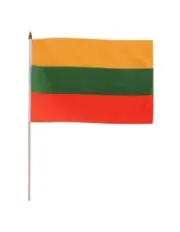 Lithuania 12" x 18" Mounted Flag