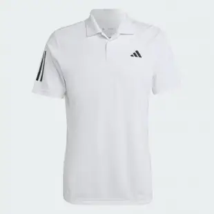 【adidas 愛迪達】上衣 男款 短袖上衣 運動 網球 CLUB 3STR POLO 白 HS3268