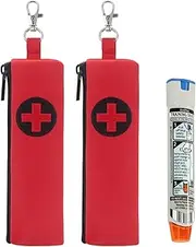 Buwico Epipen Carry Case, 2 Pack Epi Pens Travel Bag, Epi Pen Carry Case