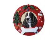 Springer Spaniel Ornament Personalized and Hand Painted Measures 3.75 Inches ...