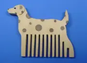 Closeout Comb for Dog - Real Wooden Comb - For Dog Lover - Dalmation #C016