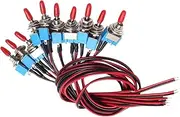 Car Dash Dashboard Mini Toggle Switches ON-Off, 2 Position 3 Pin SPDT Mini Micro Toggle Switch, 10Pcs