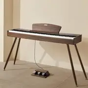 Donner DDP-80 Wooden Weighted Piano for Home - Walnut / Piano