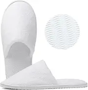 10 Pairs Spa Slippers,Coral Velvet Fabric, Non Slip Disposable Slippers For Guest, Washable Reusable, Which Can Be Used As Women Men, House, Indoor, Bathroom, Bedroom, Hotel, Bride Slippers, White